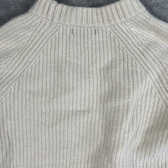 Quince Women's XS 100% Cashmere Sweater White Knit Quiet Luxury - Picture 5 of 9